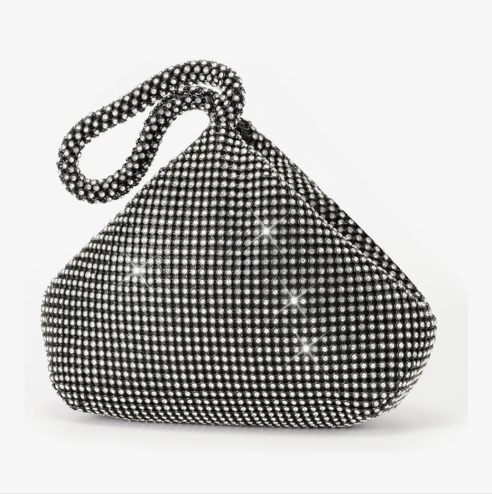 Rhinestone Clutch (Black)